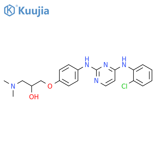 2-Propanol, 1-[4-[[4-[(2-chlorophenyl)amino]-2-pyrimidinyl]amino]phenoxy]-3-(dimethylamino)- structure