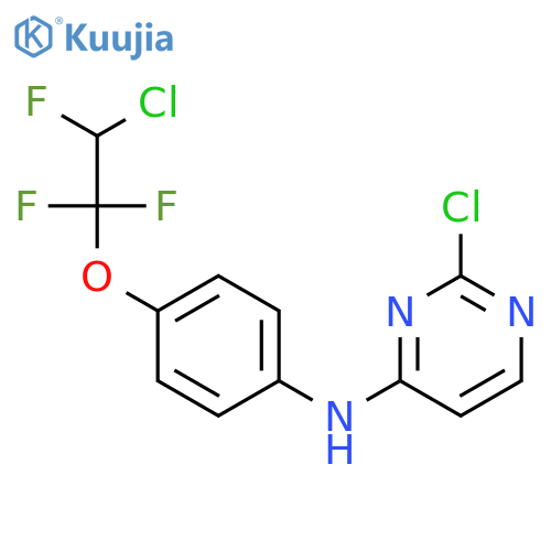 4-Pyrimidinamine, 2-chloro-N-[4-(2-chloro-1,1,2-trifluoroethoxy)phenyl]- structure