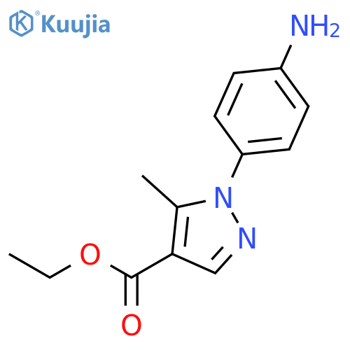 Ethyl 1-(4-aminophenyl)-5-methyl-1H-pyrazole-4-carboxylate structure