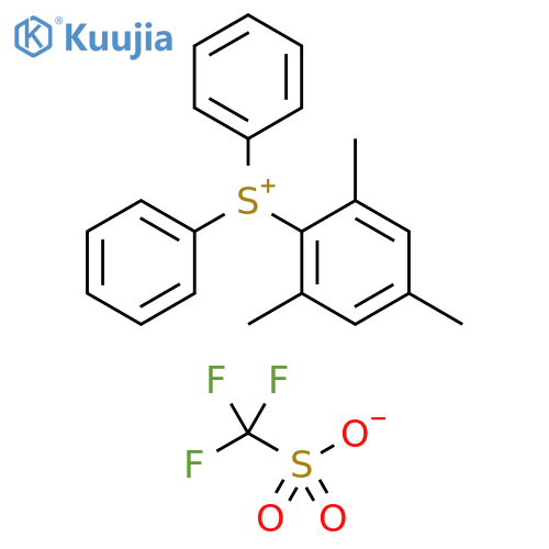 Sulfonium, diphenyl(2,4,6-trimethylphenyl)-, 1,1,1-trifluoromethanesulfonate (1:1) structure