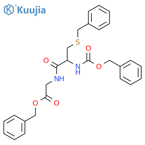 Glycine,N-[N-[(phenylmethoxy)carbonyl]-S-(phenylmethyl)-L-cysteinyl]-, phenylmethylester (9CI) structure