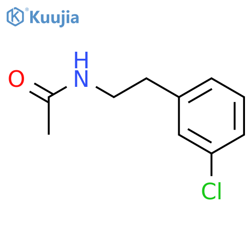N-2-(3-chlorophenyl)ethylacetamide structure