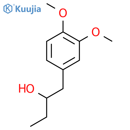 1-(3,4-Dimethoxyphenyl)butan-2-ol structure