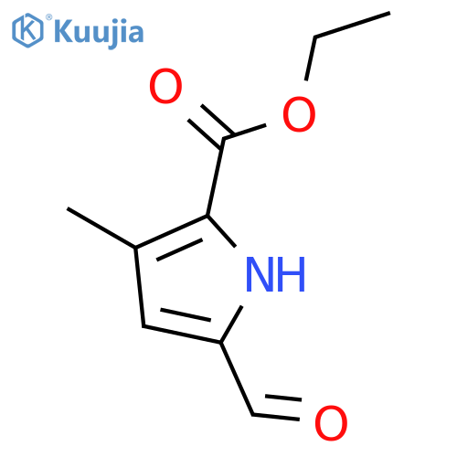 ethyl 5-formyl-3-methyl-1H-pyrrole-2-carboxylate structure