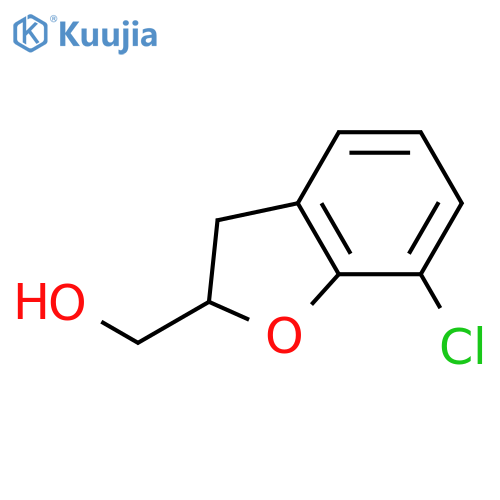 (7-Chloro-2,3-dihydrobenzofuran-2-yl)methanol structure