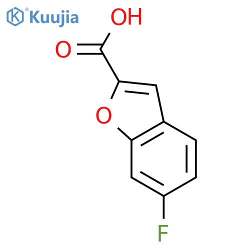 6-fluoro-1-benzofuran-2-carboxylic acid structure