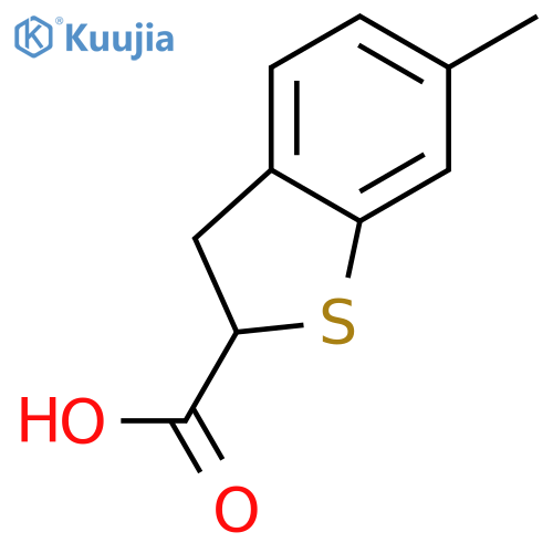 6-METHYL-2,3-DIHYDRO-1-BENZOTHIOPHENE-2-CARBOXYLIC ACID structure