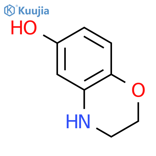 3,4-Dihydro-2H-benzob1,4oxazin-6-ol structure
