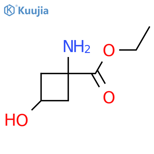 ethyl (1s,3s)-1-amino-3-hydroxycyclobutane-1-carboxylate structure