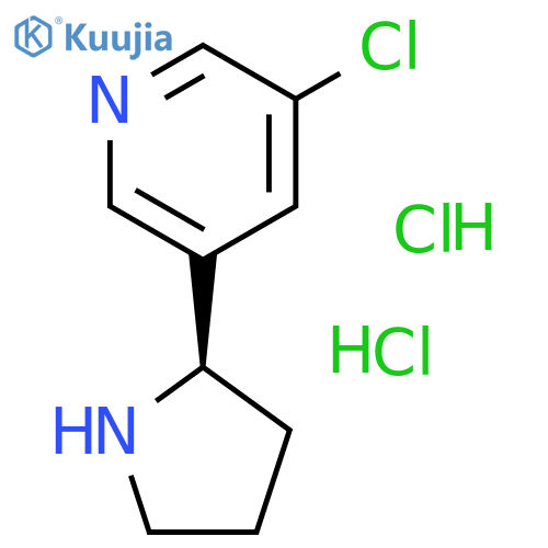 (R)-3-Chloro-5-pyrrolidin-2-yl-pyridine dihydrochloride structure