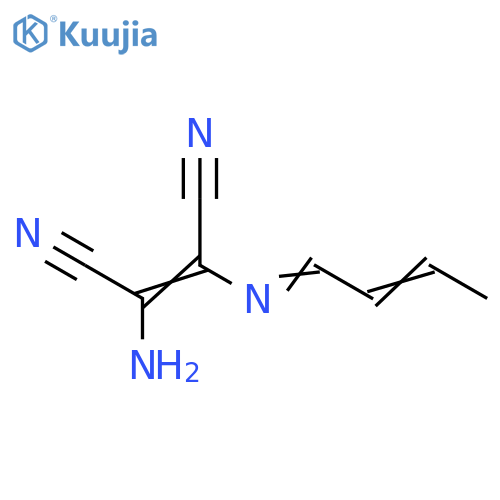 2-Butenedinitrile,2-amino-3-(2-buten-1-ylideneamino)- structure