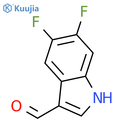 5,6-difluoro-1H-indole-3-carbaldehyde structure