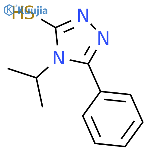 4-Isopropyl-5-phenyl-4H-1,2,4-triazole-3-thiol structure