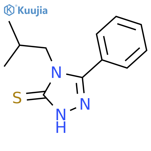4-Isobutyl-5-phenyl-4h-1,2,4-triazol-3-ylhydrosulfide structure