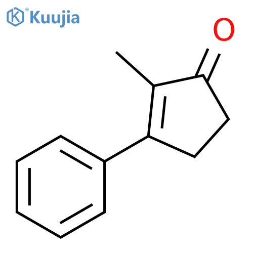 2-Cyclopenten-1-one, 2-methyl-3-phenyl- structure