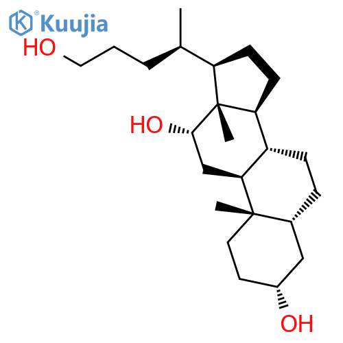 Cholane-3,12,24-triol, (3a,5b,12a)- structure
