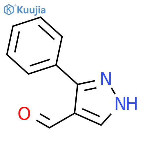 3-Phenyl-1H-pyrazole-4-carbaldehyde structure