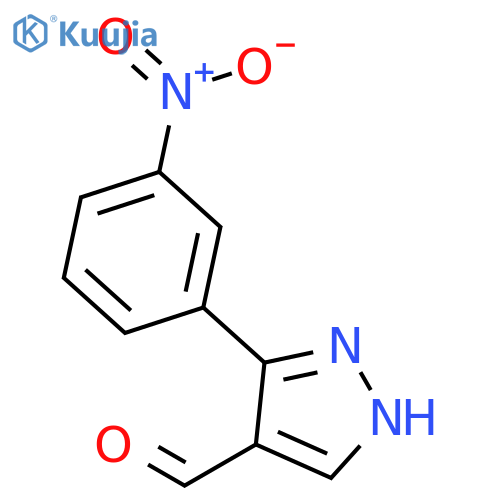 3-(3-Nitrophenyl)-1H-pyrazole-4-carbaldehyde structure