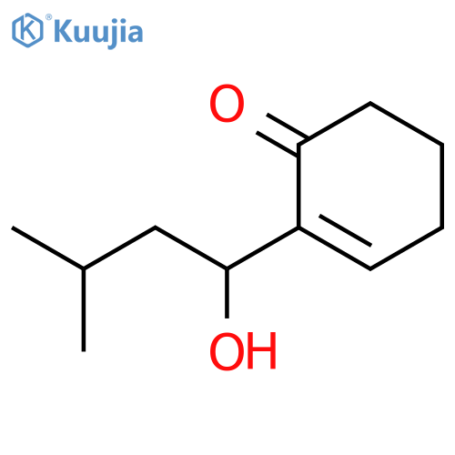 2-Cyclohexen-1-one, 2-(1-hydroxy-3-methylbutyl)- structure
