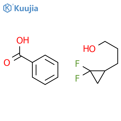 Cyclopropanepropanol, 2,2-difluoro-, benzoate structure