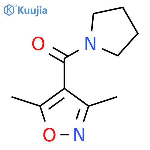 (3,5-Dimethyl-4-isoxazolyl)(1-pyrrolidinyl)methanone structure