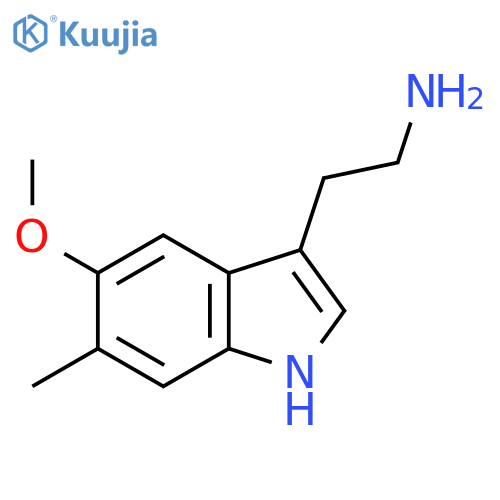 2-(5-methoxy-6-methyl-1H-indol-3-yl)ethan-1-amine structure