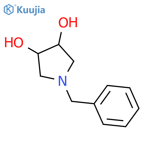 1-benzylpyrrolidine-3,4-diol structure