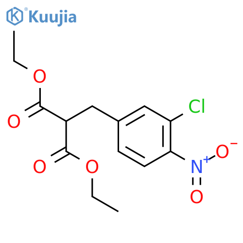 Propanedioic acid,2-(3-chloro-4-nitrophenyl)-2-methyl-, 1,3-diethyl ester structure