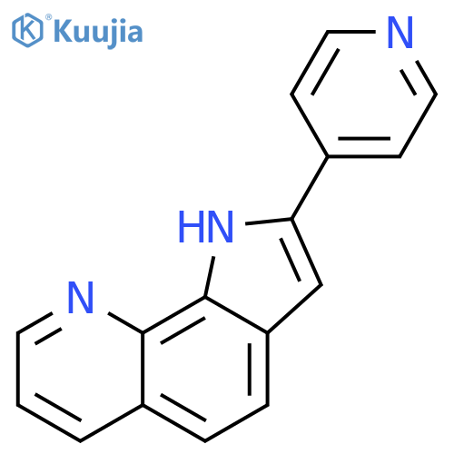 2-(4-PYRIDINYL)-1H-PYRROLO[3,2-H]QUINOLINE structure