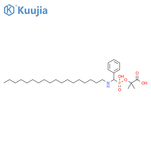 Propanoic acid,2-[[hydroxy[(octadecylamino)phenylmethyl]phosphinyl]oxy]-2-methyl- structure