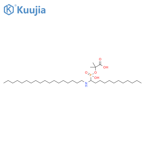 Propanoic acid,2-[[hydroxy[1-(octadecylamino)dodecyl]phosphinyl]oxy]-2-methyl- structure
