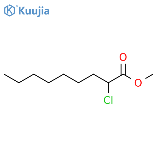 Nonanoic acid, 2-chloro-, methyl ester structure