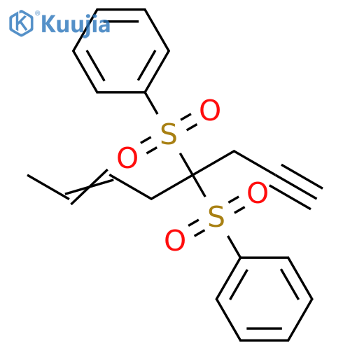 Benzene, 1,1'-[[(3E)-1-(2-propynyl)-3-pentenylidene]bis(sulfonyl)]bis- structure