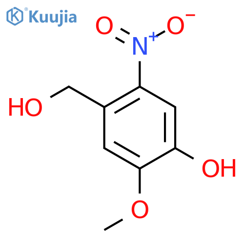 4-(Hydroxymethyl)-2-methoxy-5-nitrophenol structure