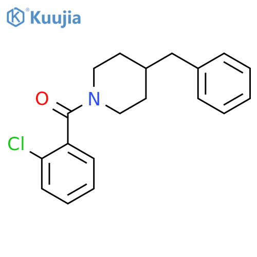 (4-benzylpiperidin-1-yl)(2-chlorophenyl)methanone structure