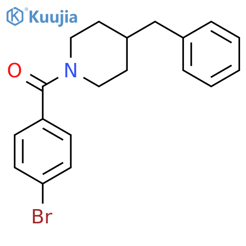 (4-Benzyl-piperidin-1-yl)-(4-bromo-phenyl)-methanone structure