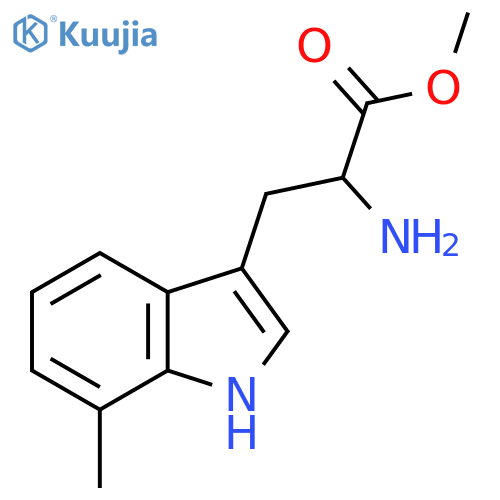 methyl 2-amino-3-(7-methyl-1H-indol-3-yl)propanoate structure