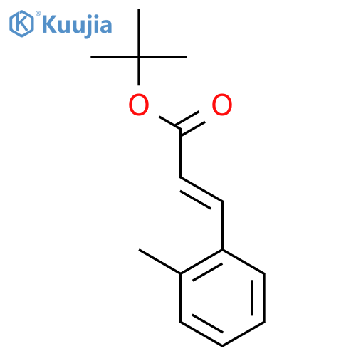 tert-butyl (2E)-3-(2-methylphenyl)prop-2-enoate structure