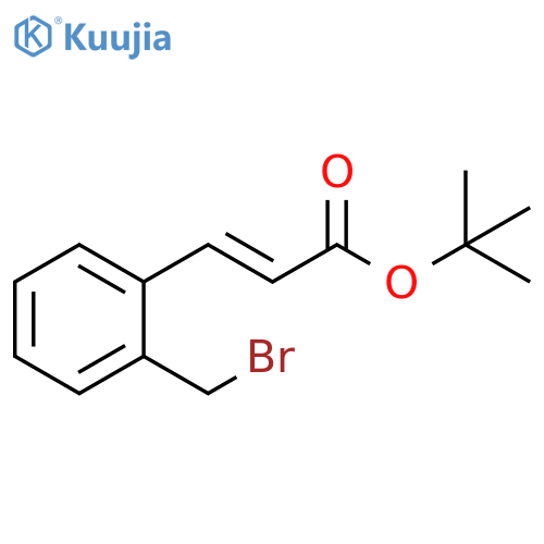 2-Propenoic acid, 3-[2-(bromomethyl)phenyl]-, 1,1-dimethylethyl ester,(2E)- structure
