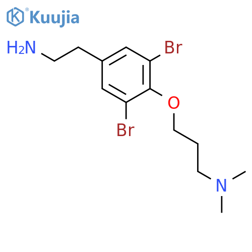 Benzeneethanamine, 3,5-dibromo-4-[3-(dimethylamino)propoxy]- structure