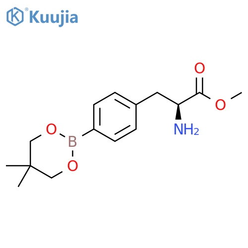 Phenylalanine, 4-(5,5-dimethyl-1,3,2-dioxaborinan-2-yl)-, methyl ester structure