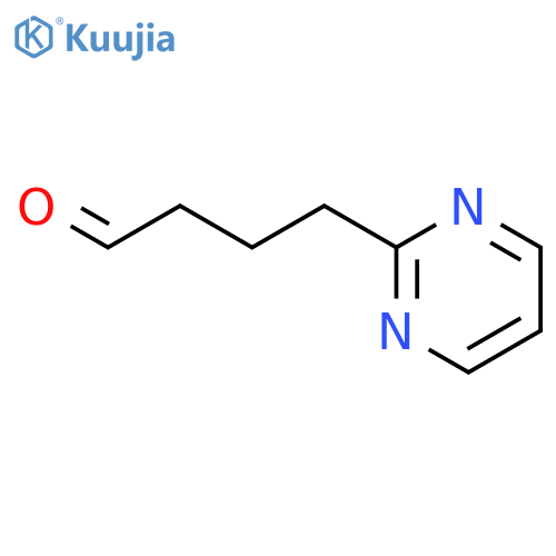 4-(pyrimidin-2-yl)butanal structure
