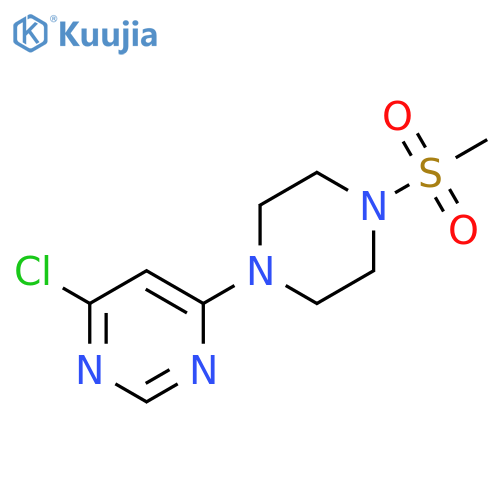 4-chloro-6-(4-methanesulfonylpiperazin-1-yl)pyrimidine structure