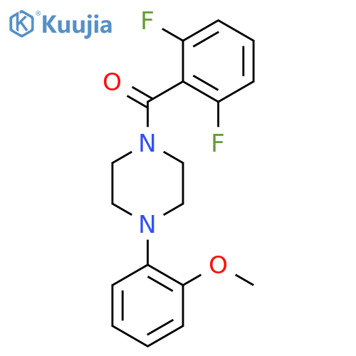 2,6-Difluorophenyl 4-(2-methoxyphenyl)piperazinyl ketone structure