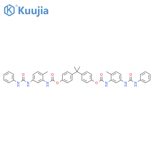Carbamic acid, [2-methyl-5-[[(phenylamino)carbonyl]amino]phenyl]-, (1-methylethylidene)di-4,1-phenylene ester (9CI) structure