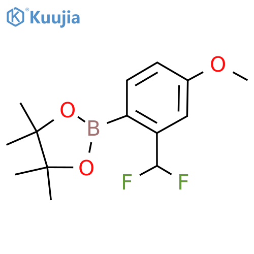 2-2-(difluoromethyl)-4-methoxyphenyl-4,4,5,5-tetramethyl-1,3,2-dioxaborolane structure