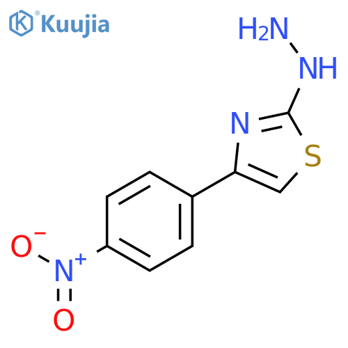 Thiazole,2-hydrazinyl-4-(4-nitrophenyl)- structure