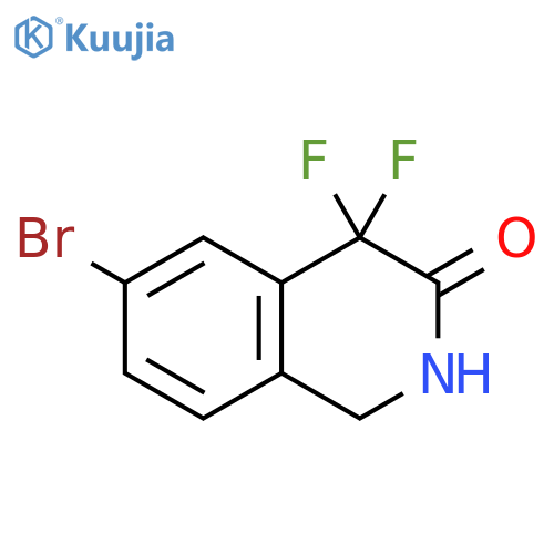 6-bromo-4,4-difluoro-1,2-dihydroisoquinolin-3-one structure