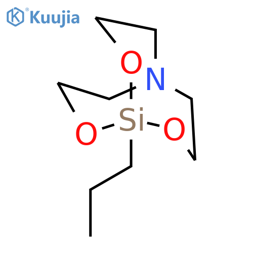 2,8,9-Trioxa-5-aza-1-silabicyclo[3.3.3]undecane, 1-propyl- structure