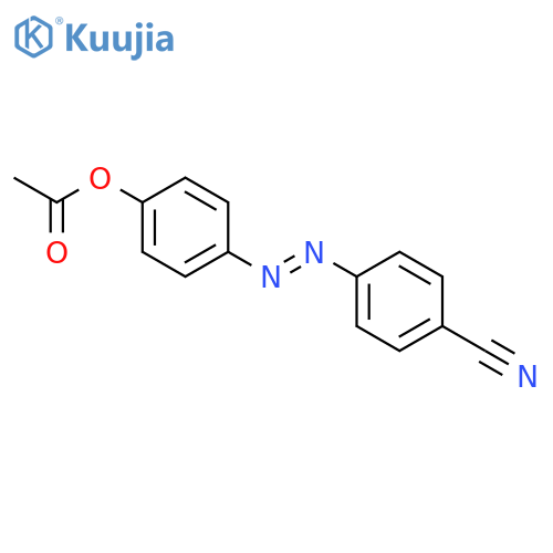Benzonitrile, 4-[[4-(acetyloxy)phenyl]azo]- structure